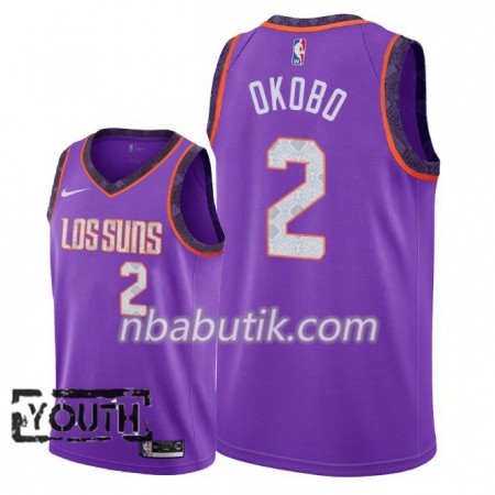 NBA Børn Trøje Phoenix Suns Elie Okobo 2 2018-19 Nike City Edition Lilla Swingman